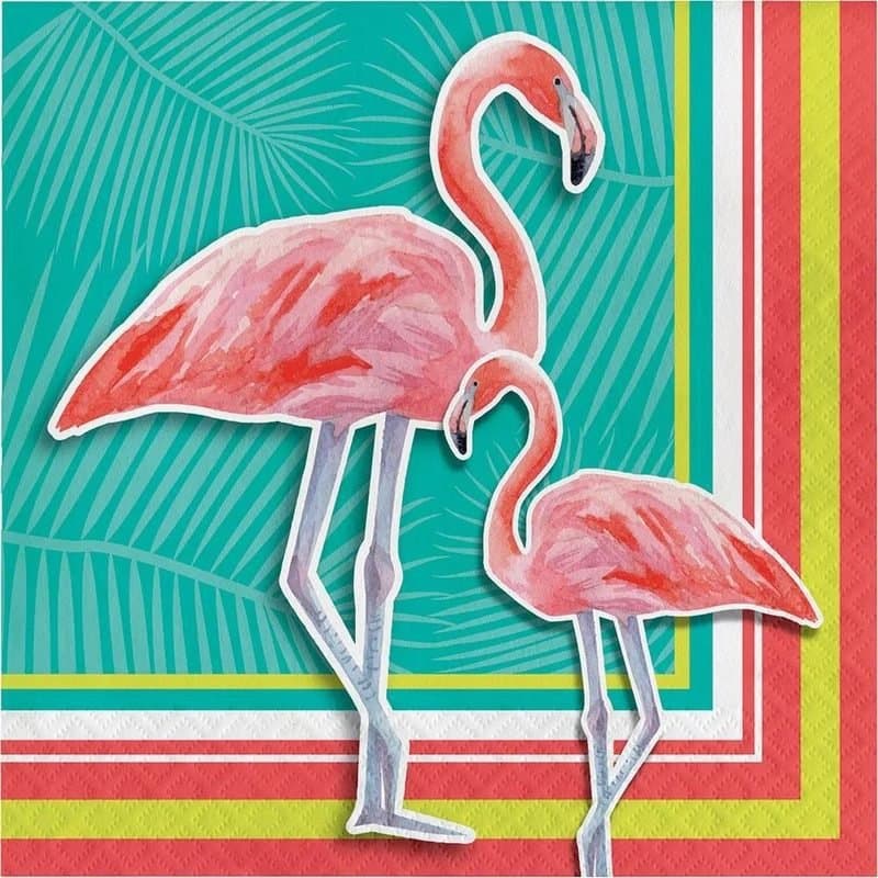 Island Oasis Flamingo Lunch Napkins 16ct