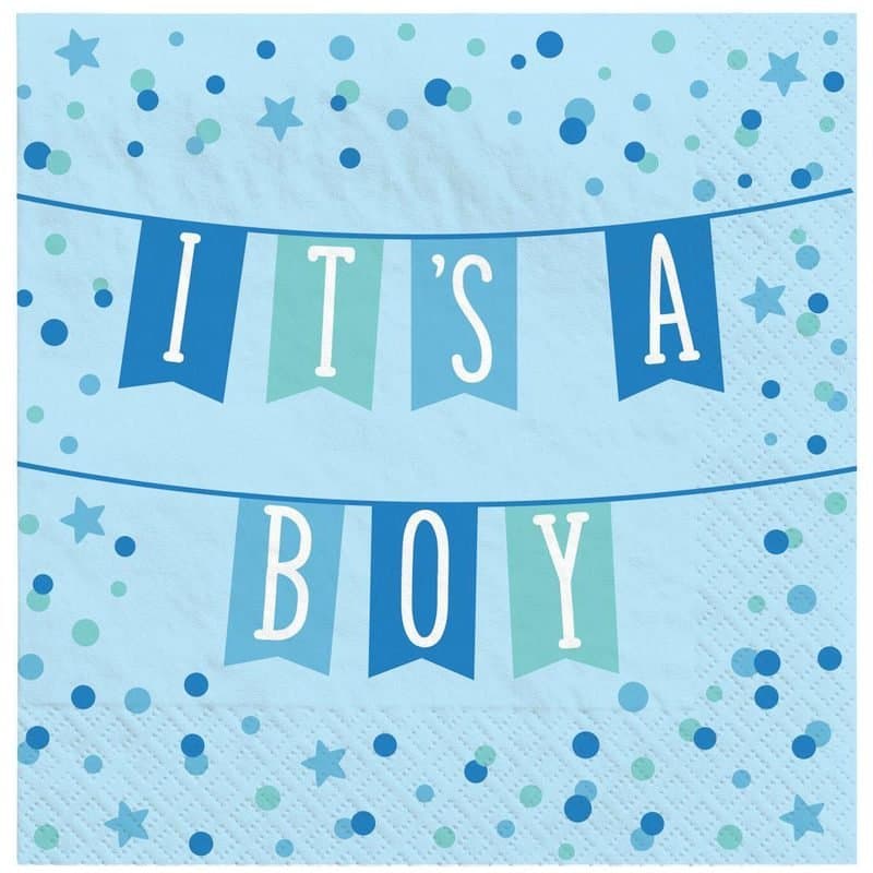 It's A Boy Lunch Napkins 16ct