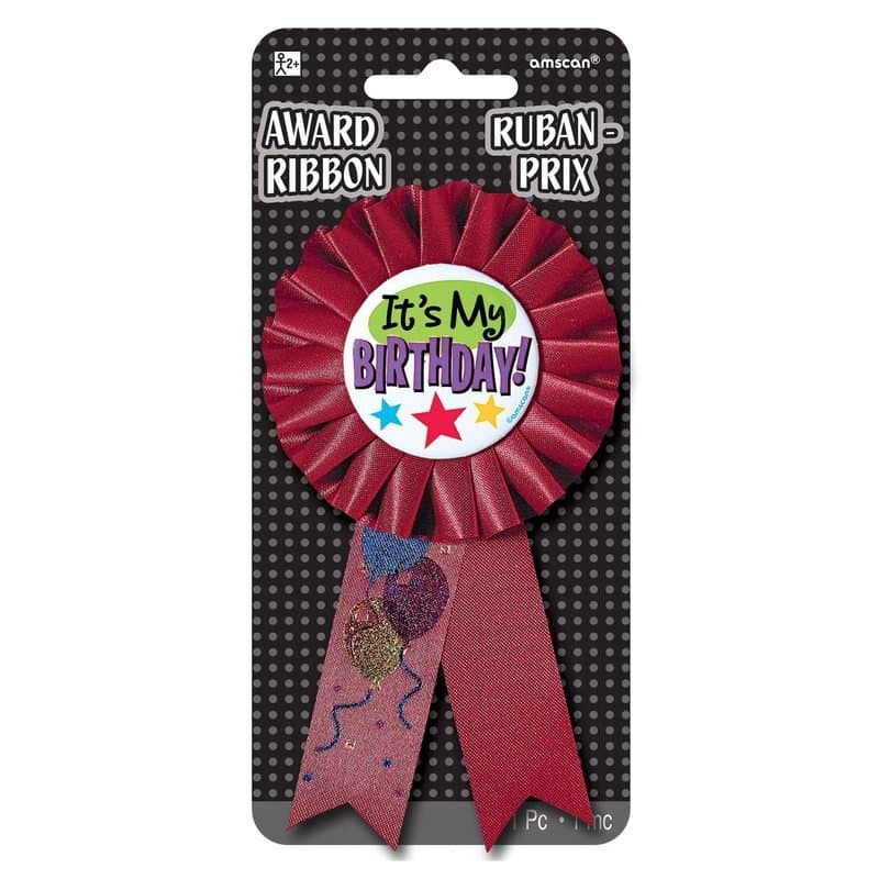 Its My Bday Award Ribbon