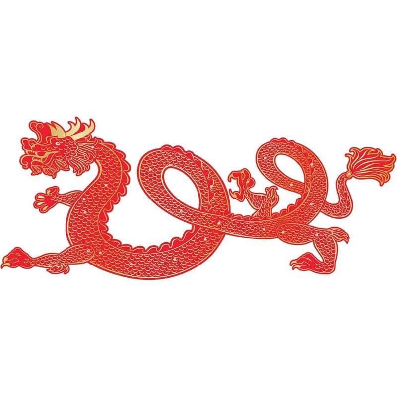 Jointed Cutout - Chinese New Year Dragon Decoration