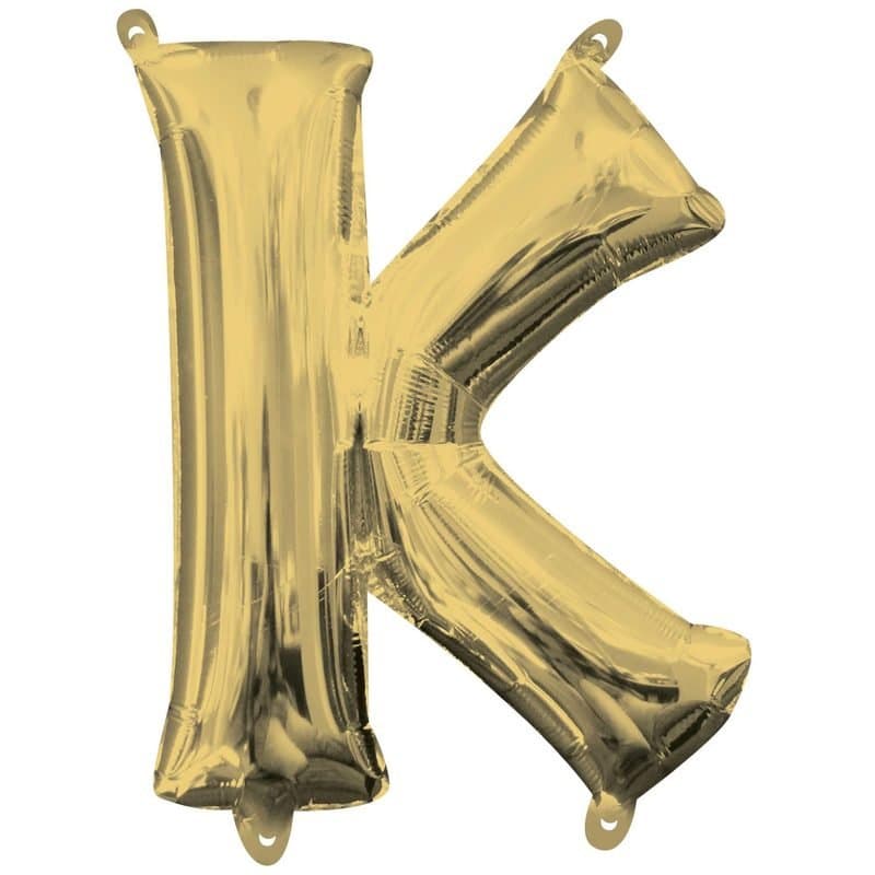 "K" 34" SS Gold Foil