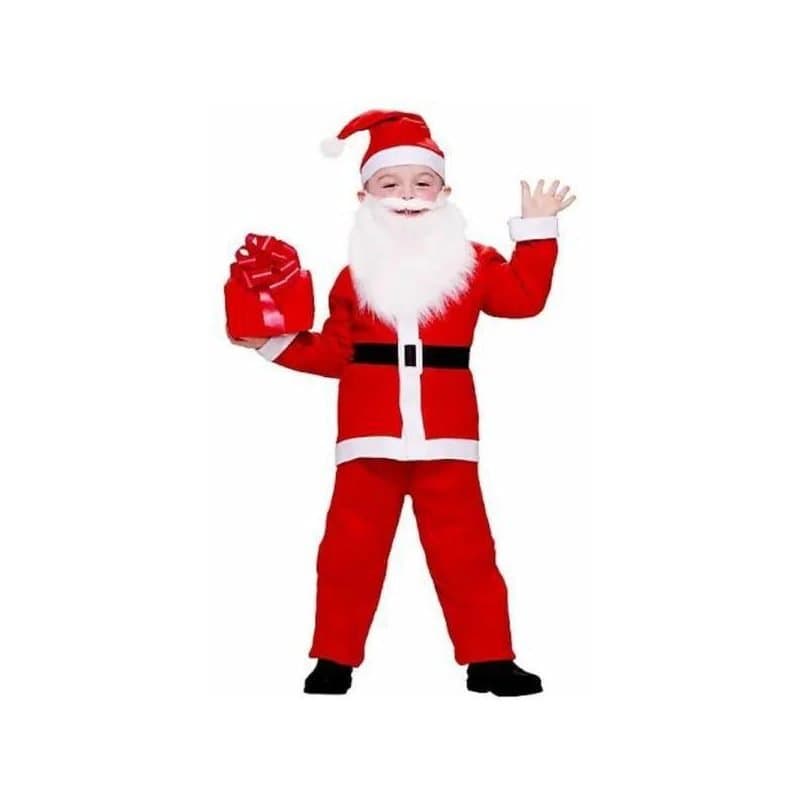 Kids Costume - Simply Santa, One Size Fits to Size Up to 10,