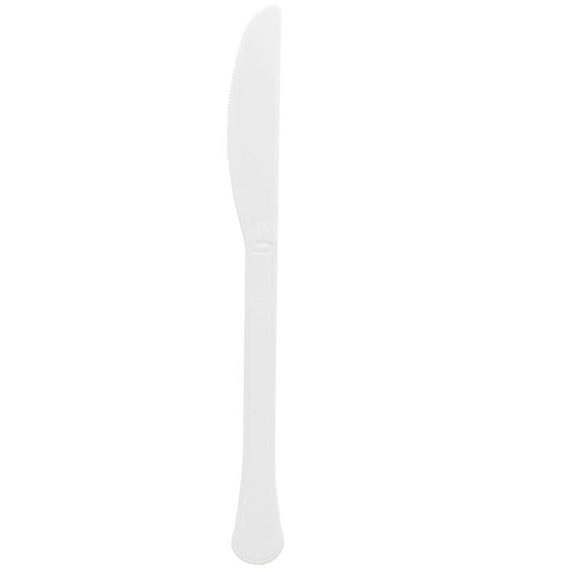Knives Plastic Premium Quality - Frosty White 100ct
