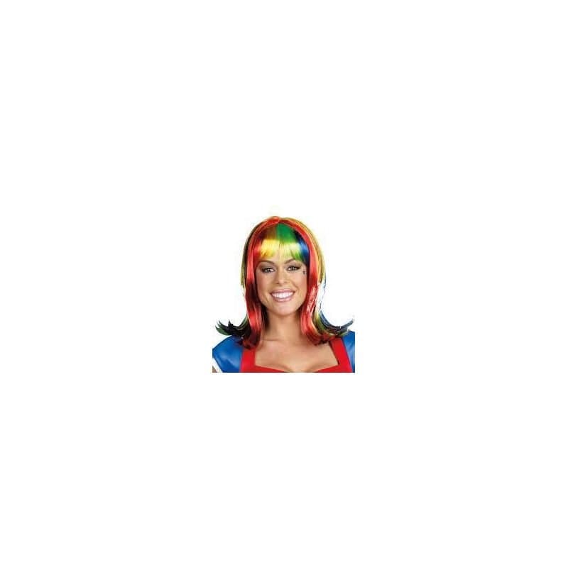 Light Up Rainbow Wig