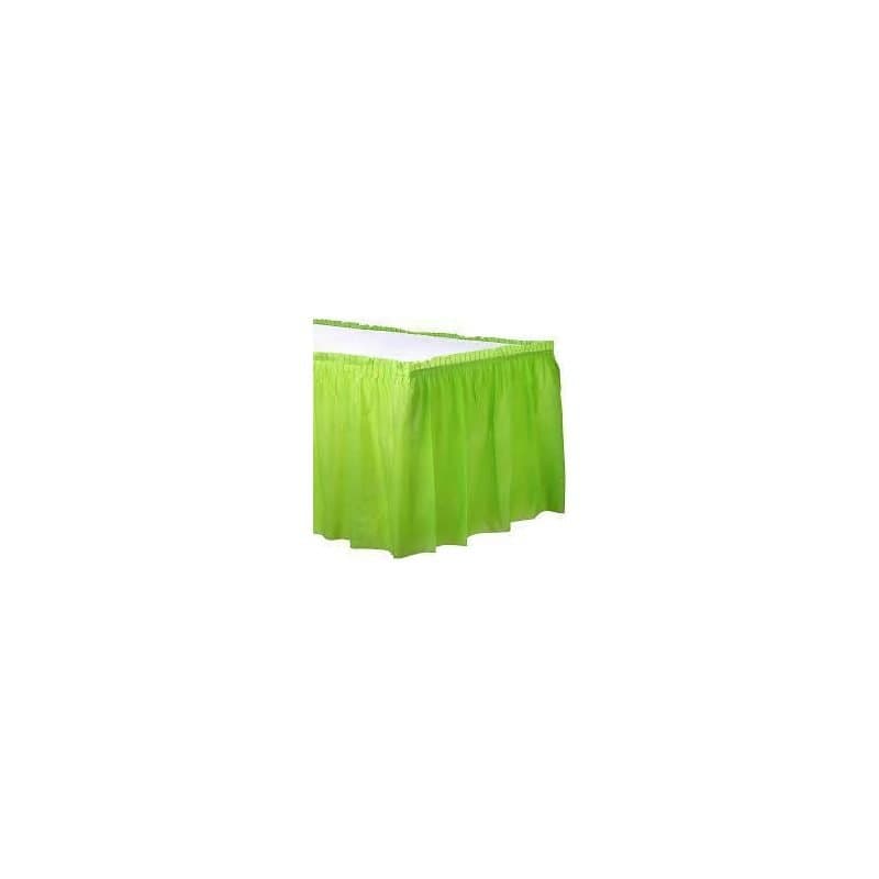 Lime Green - 29" ×168" Plastic Table Skirt