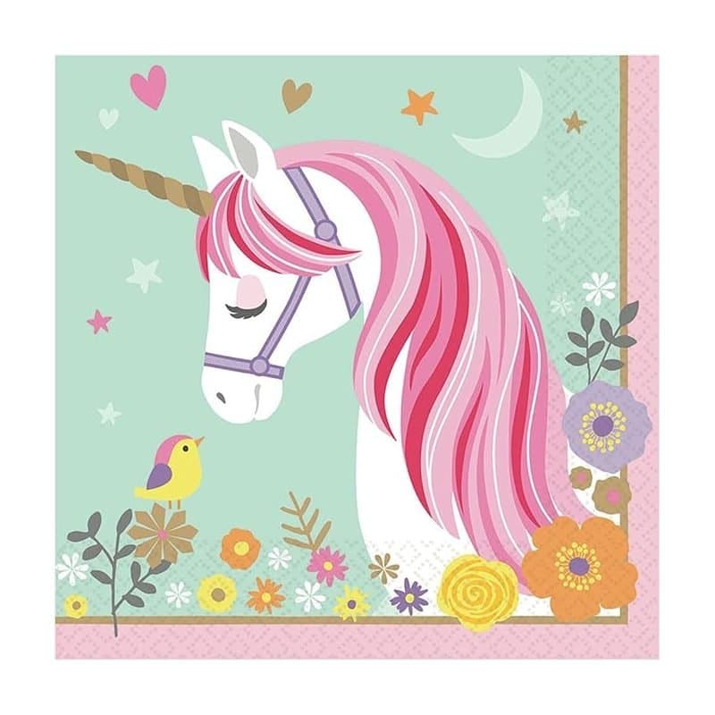 magical Unicorns Lunch Napkins 16ct