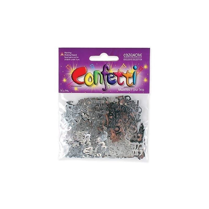 Mazel Tov Table Confetti - Silver