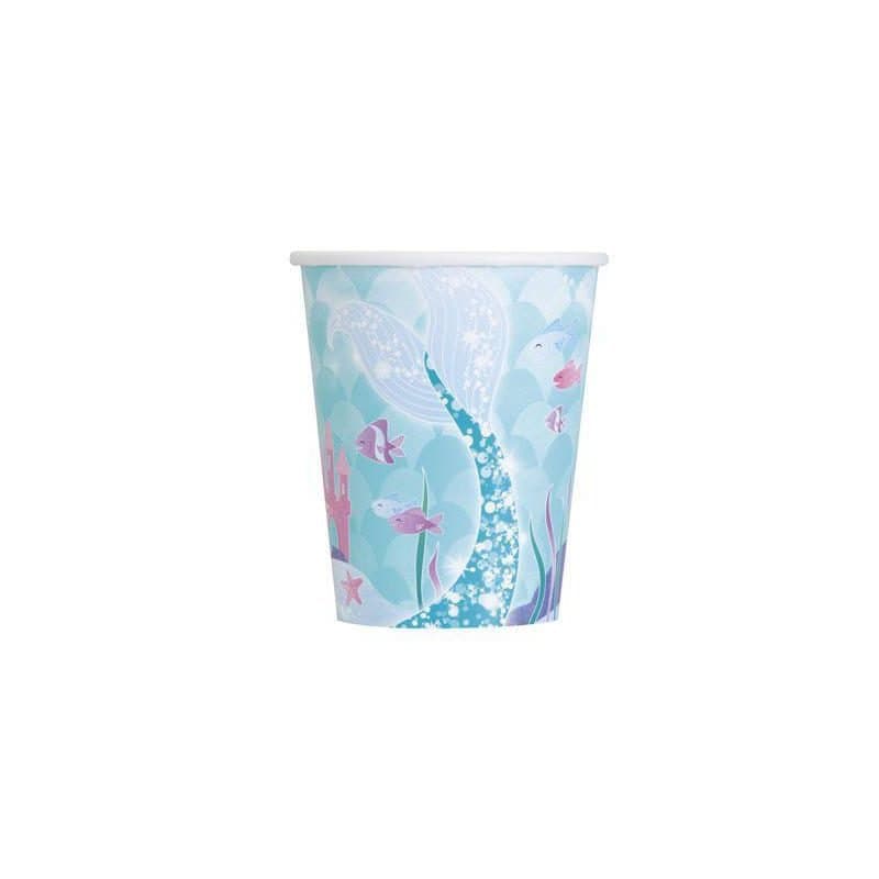 Mermaid 9oz Cups 8ct