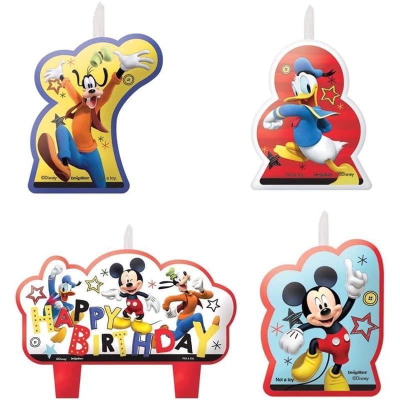 Mickey Mouse Birthday Candle Set