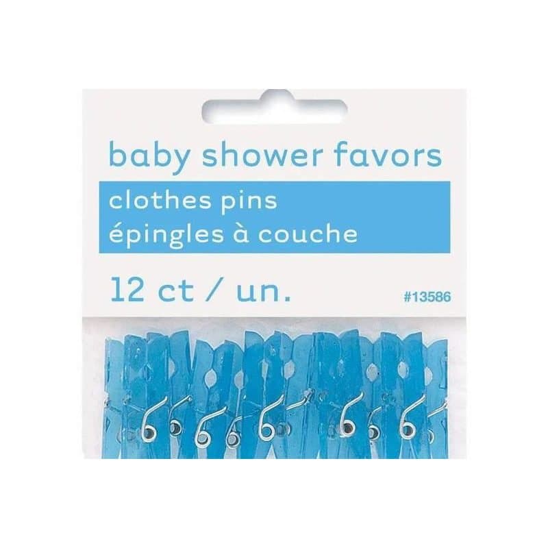 Mini Clothe Pins Blue 12ct