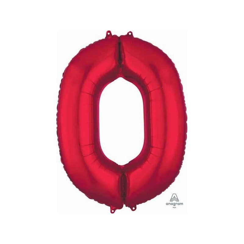 "O" 34" SS Red Foil