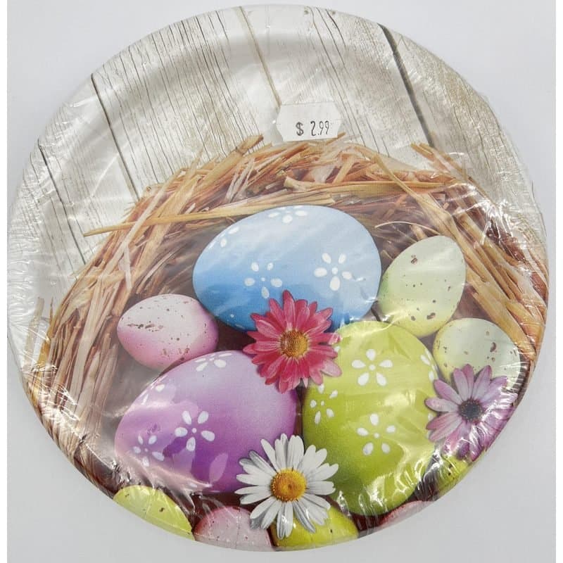 Paper Plate -7" Easter Morning Paper Plate, 8 Ct