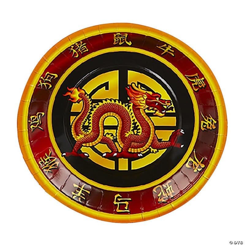 Paper Plate- 9" Chinese New Year Paper Plates, 8ct