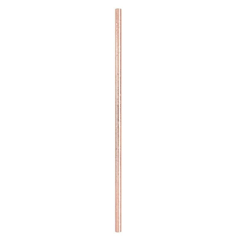 Rose Gold Foil Paper Straws 10ct