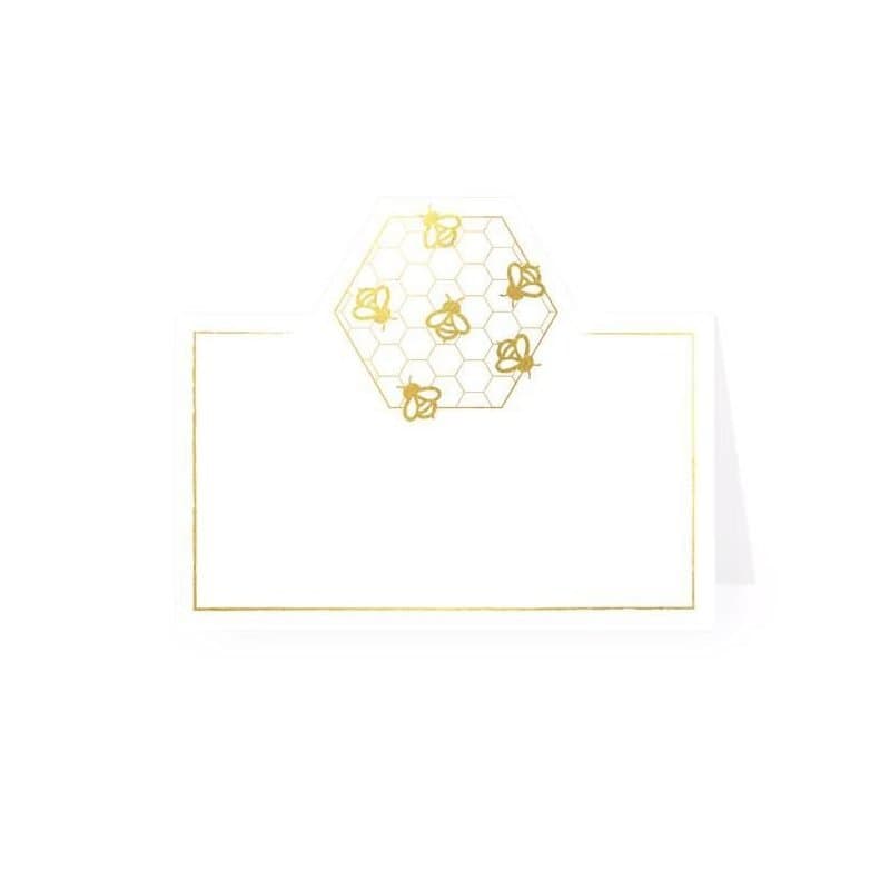 Rosh Hashanah Place Cards Honey Bee 12ct