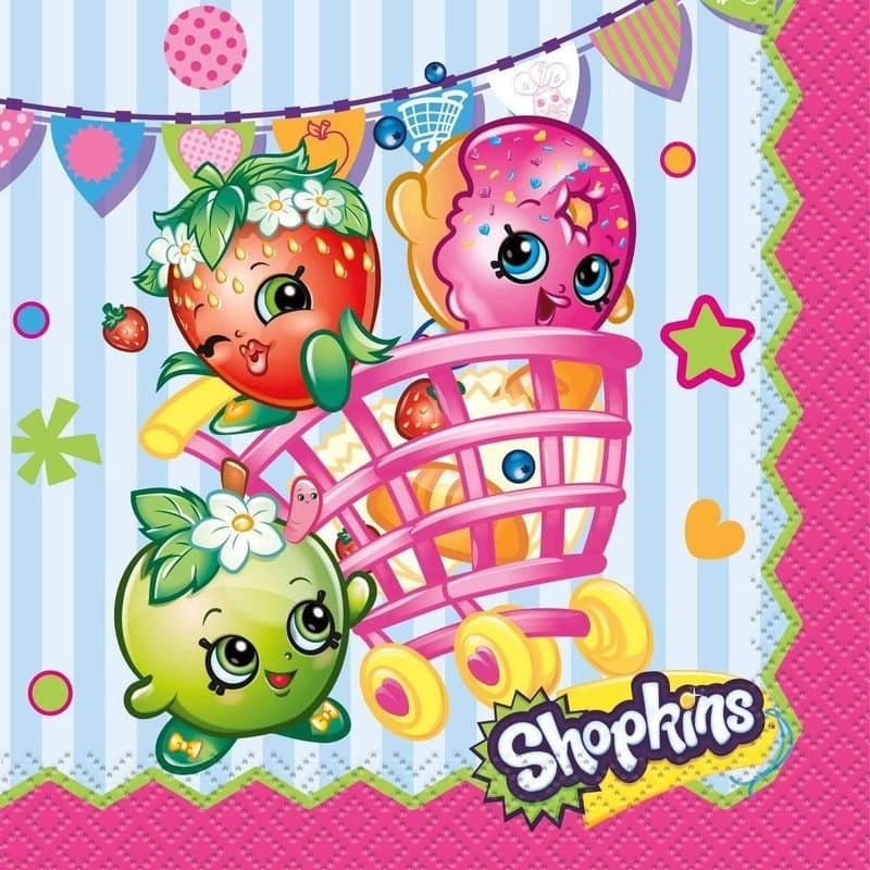 Shopkins Beverage Napkins 16ct