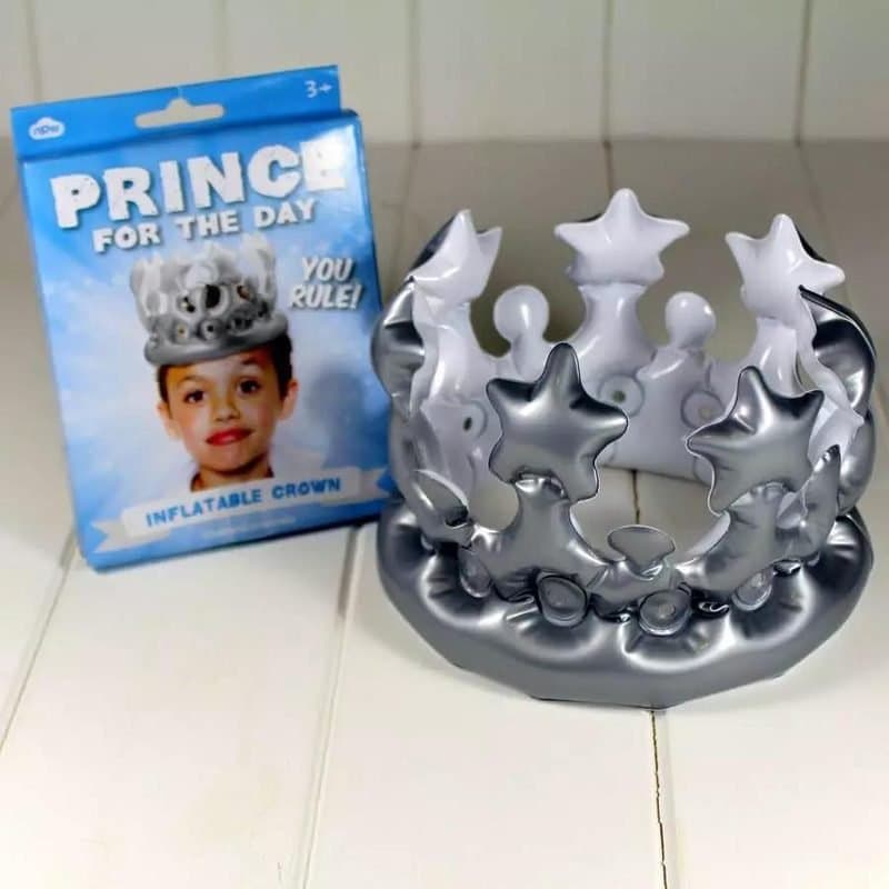 Silver Inflatable Crown