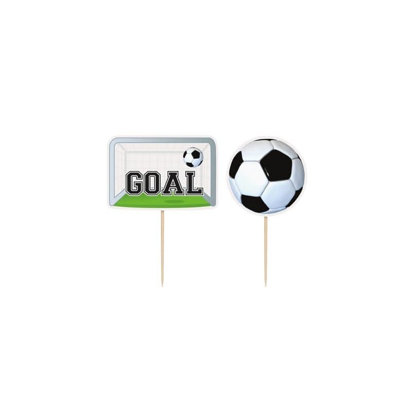 Soccer Ball Cupcake Toppers 6ct