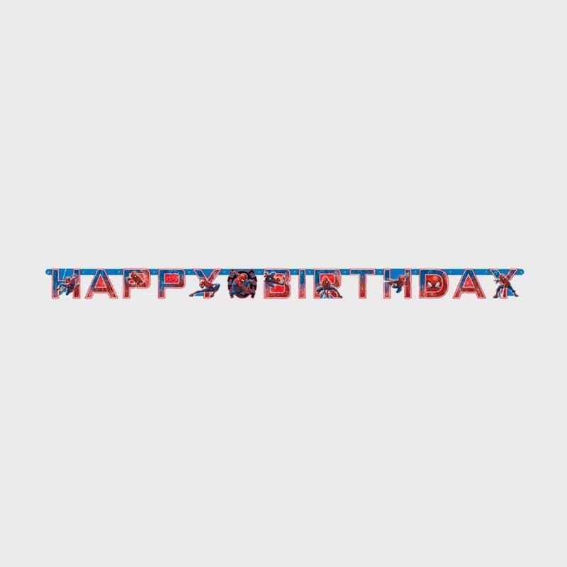 Spiderman HBD Jointed Banner