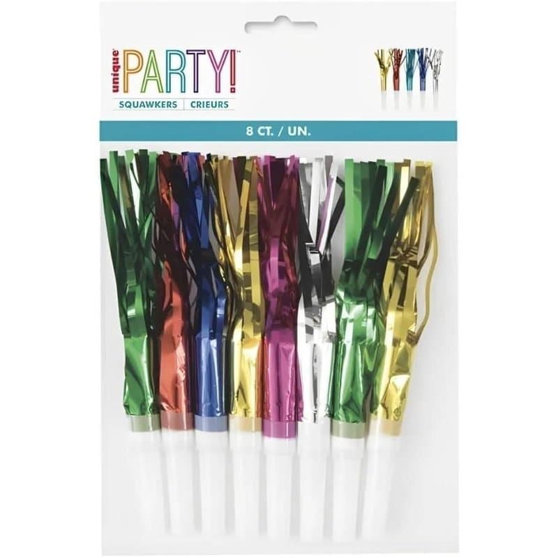 Squawkers - Fringed Squawkers Multi color 8ct