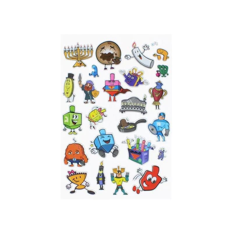Stickers - Chanukah Puffy Stickers, 25pcs