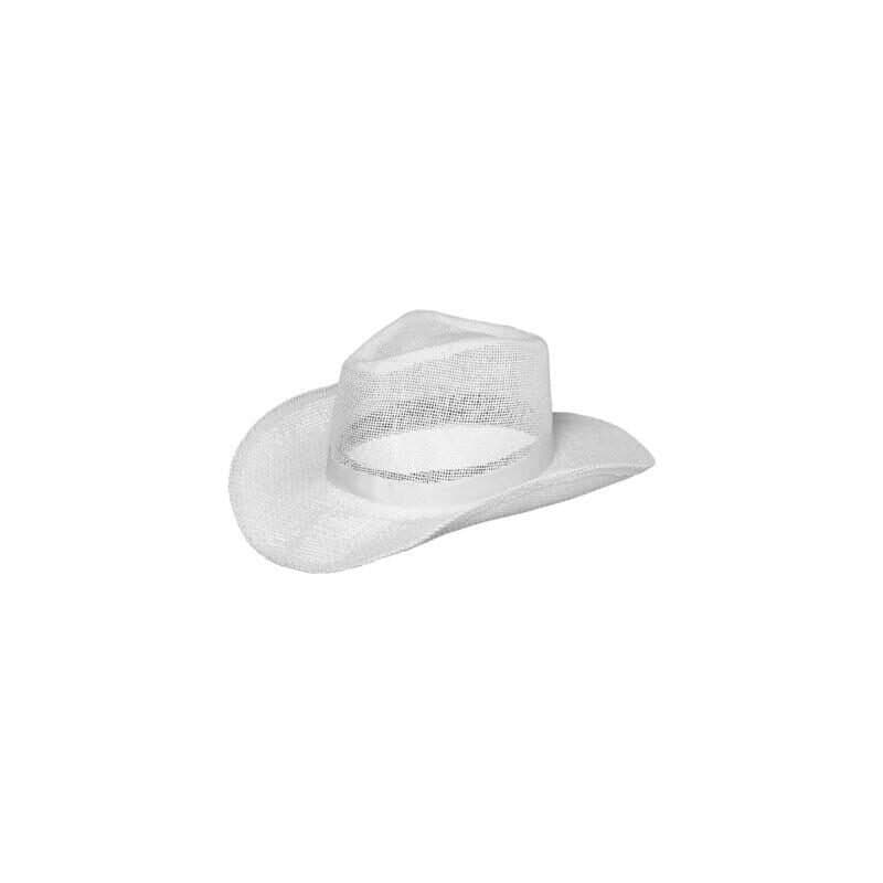 Straw Cowboy Hat - White