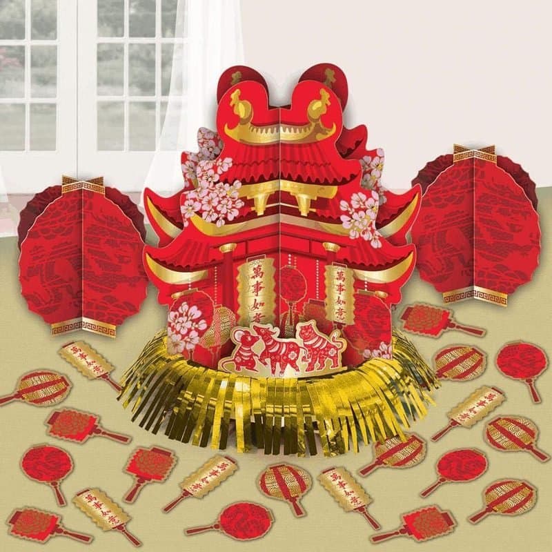 Table Decoration - Chinese New Year Table Decoration,Centrepieces and Confetti, 23pc
