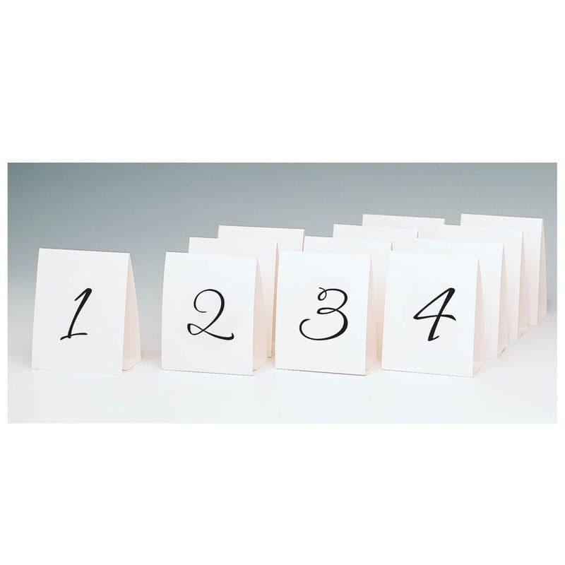 Table No. Tent Placecard 1-12