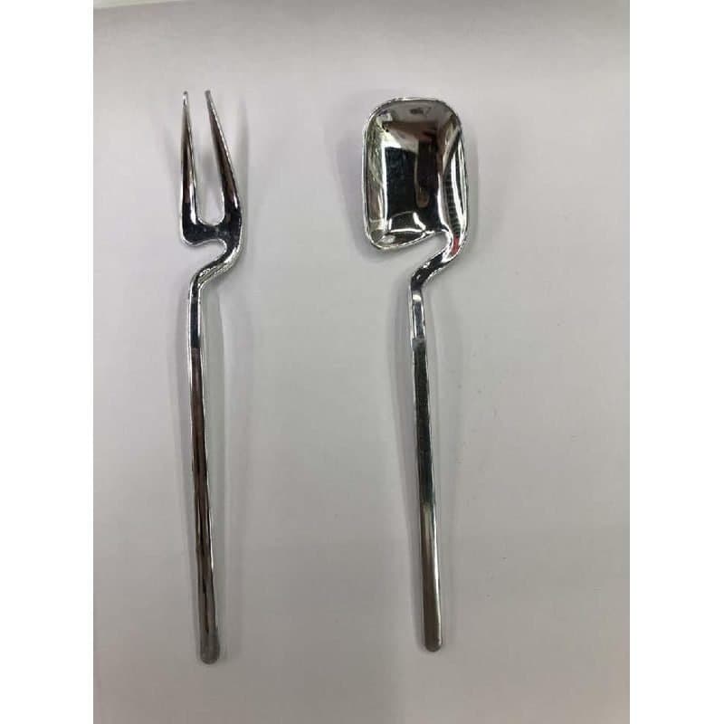 Tapas Fork and Spoon Combo Silver 48pc