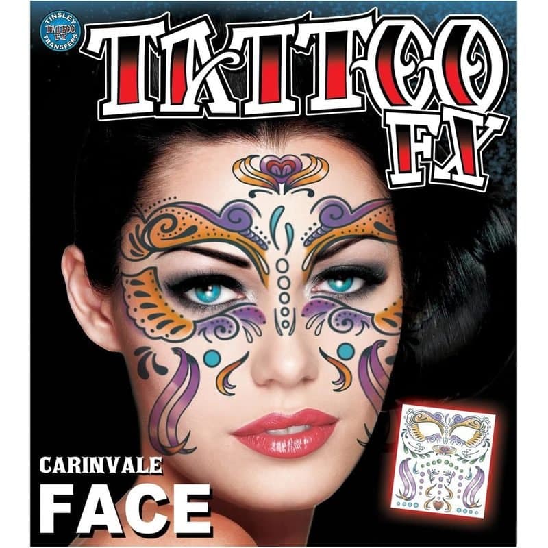 Tinsley Face Tattoo - Carnivale