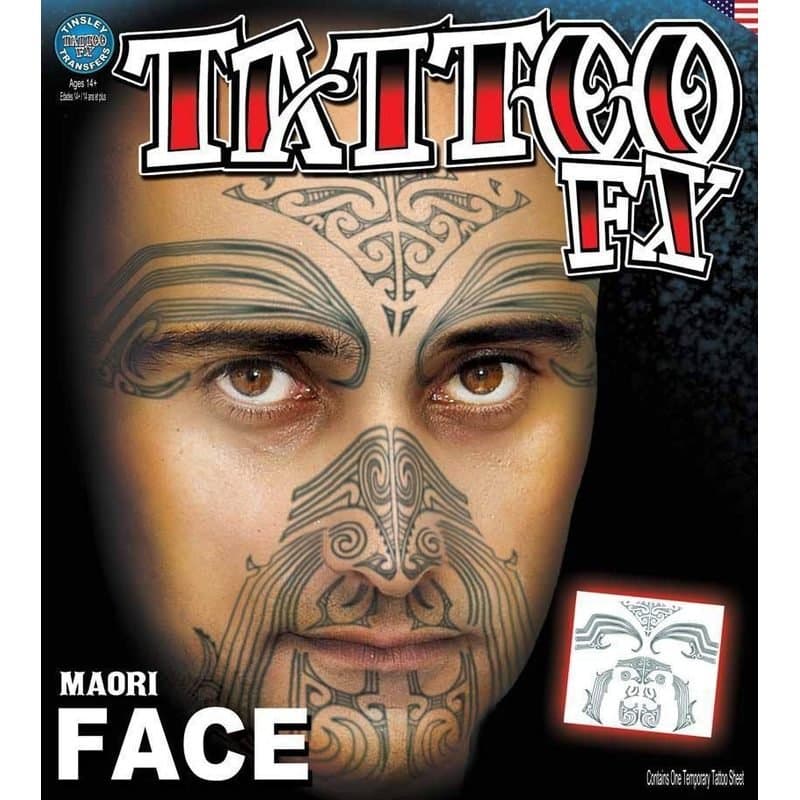 Tinsley Face Tattoo - Maori