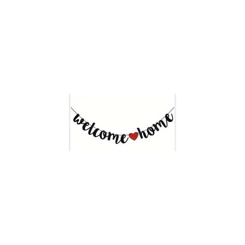 Welcome Home Banner Black