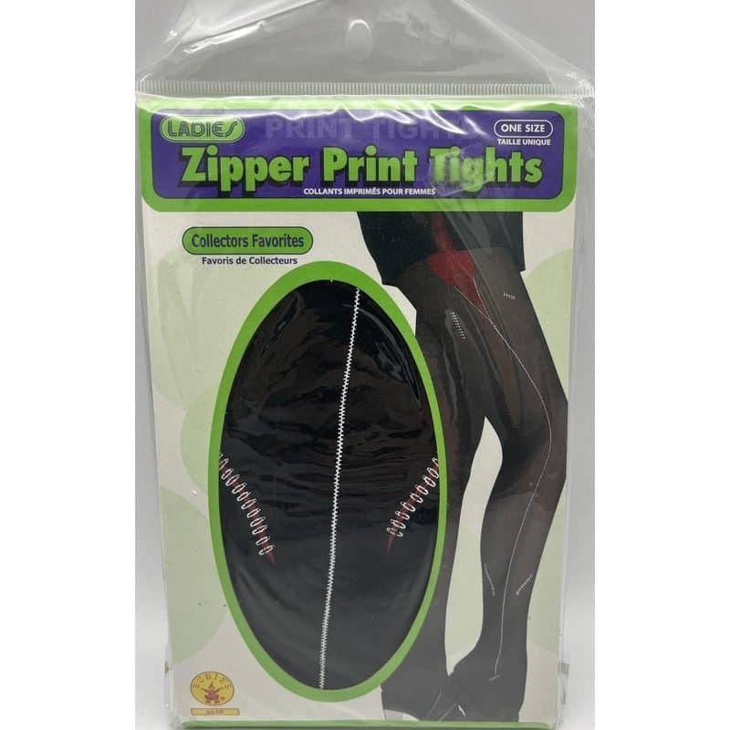 Women's Zipper Print Tights