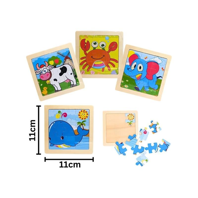 Wooden Puzzle Animal 9pcs