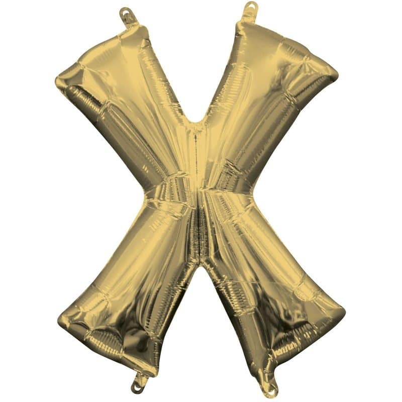 "X" 34" SS Gold Foil