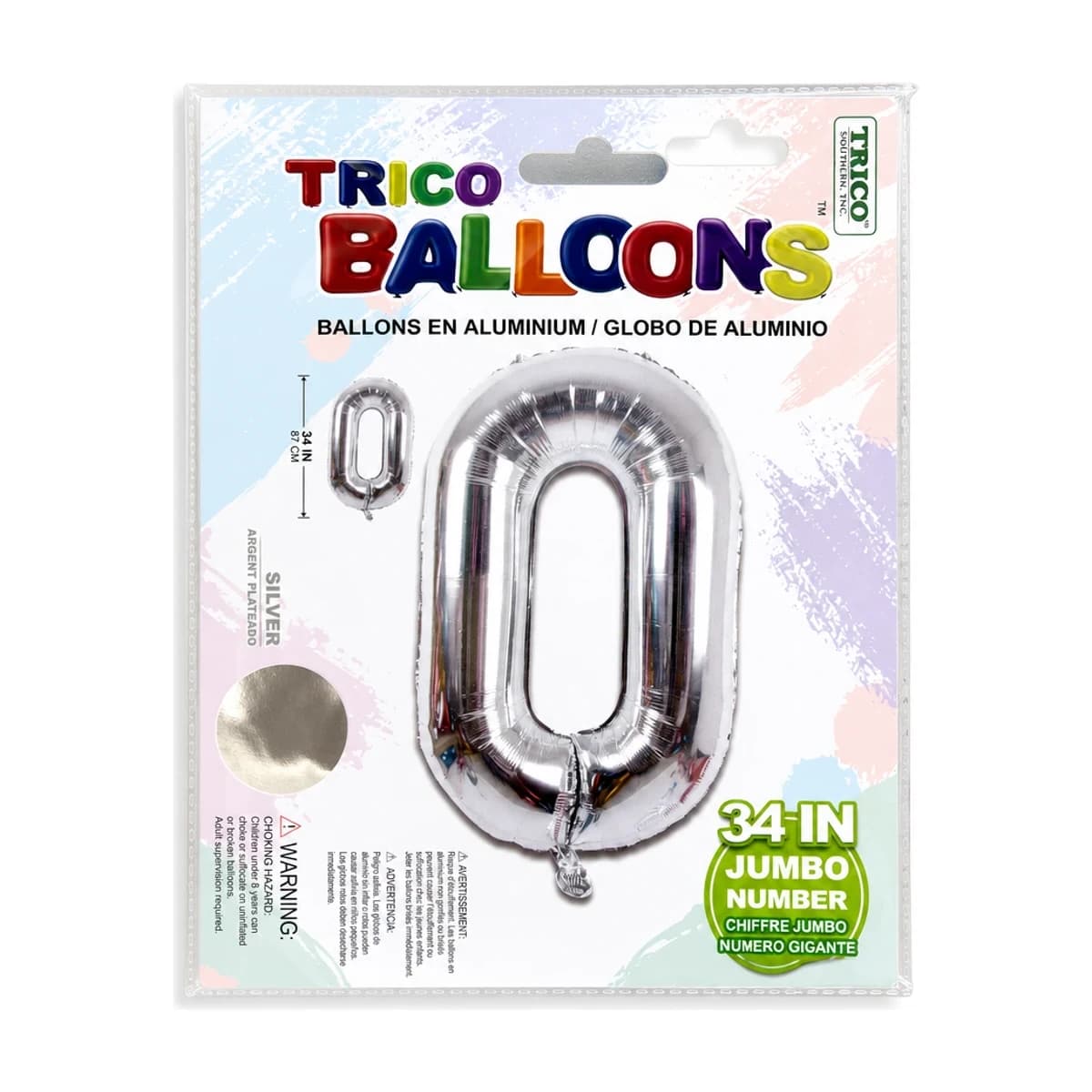 #0 Silver Foil Balloon