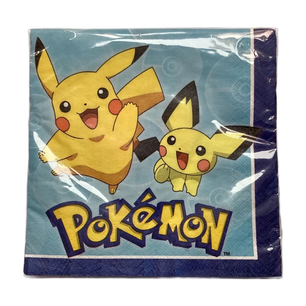 Pokemon Pikachu Lunch Napkins, 13 in, 16 Pack