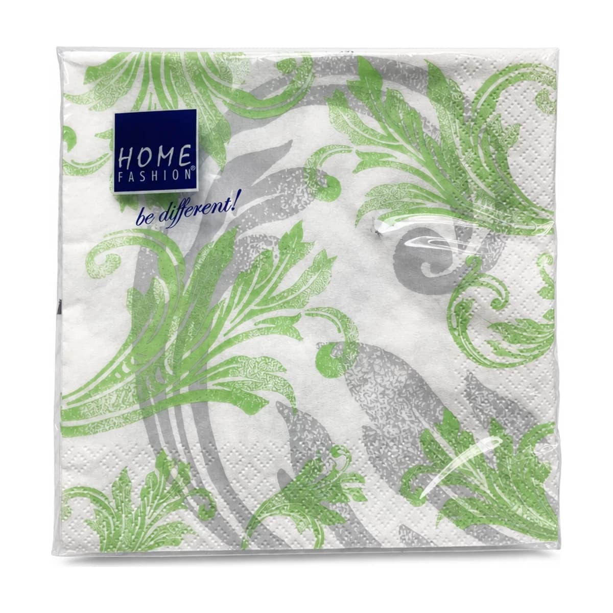 Home Fashion Green Ornament Napkins, 13 in, 20 Pack