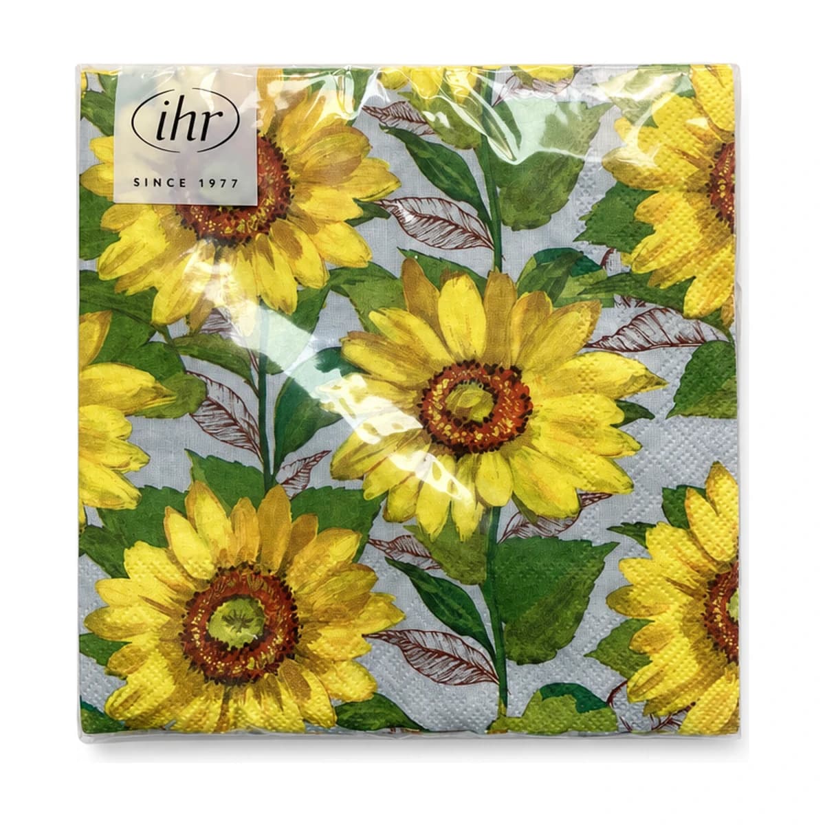 IHR Sunflower Napkins, 13 in, 20 Pack