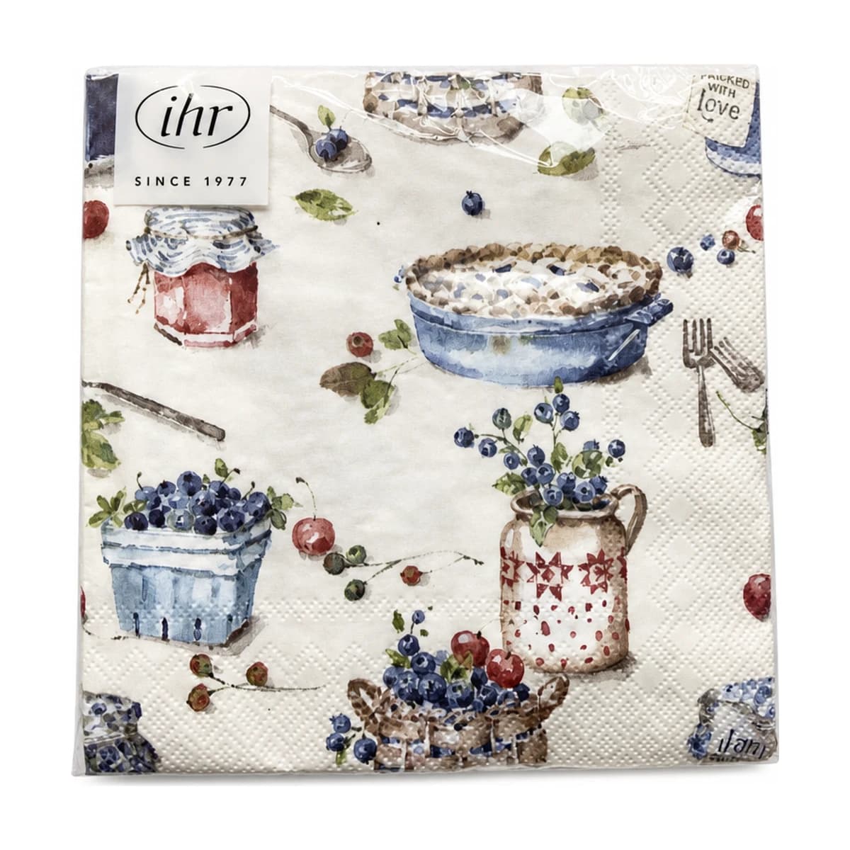 IHR Berries and Jam Napkins, 13 in, 20 Pack