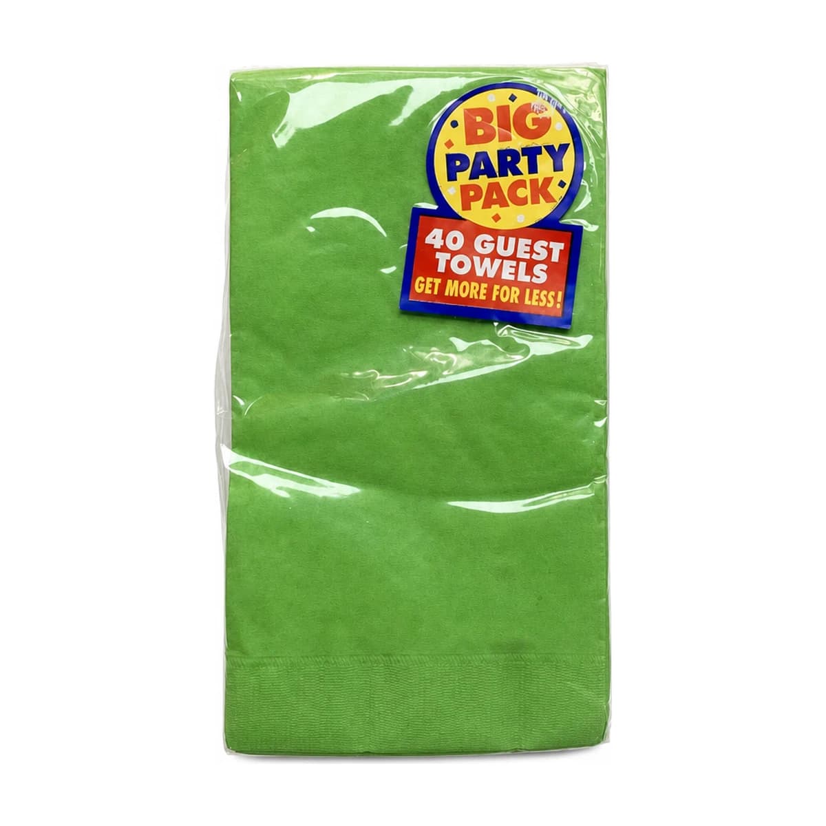 Kiwi Green Guest Towels, 40 Pack