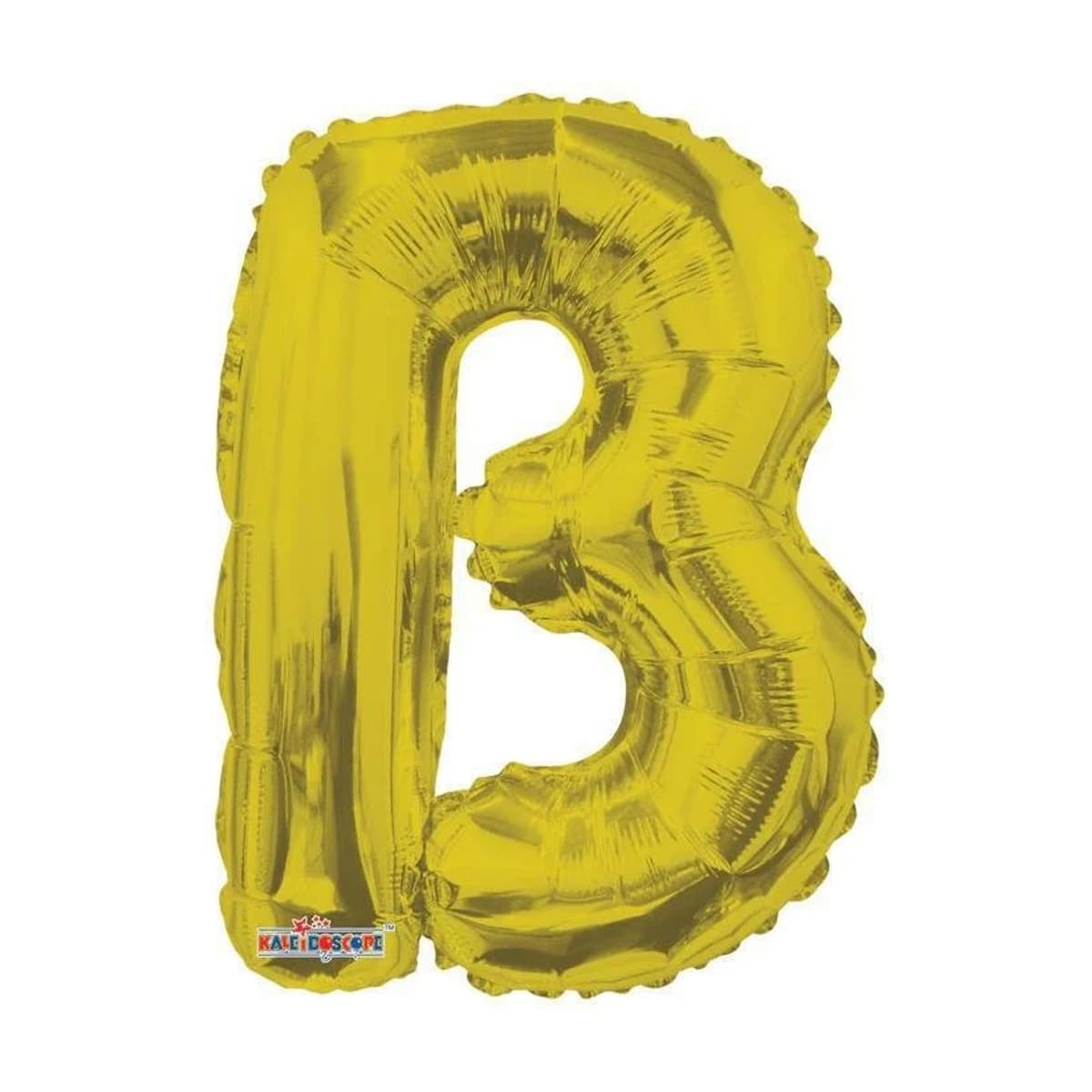14" Foil Balloon - Gold Letter B, Air-Filled