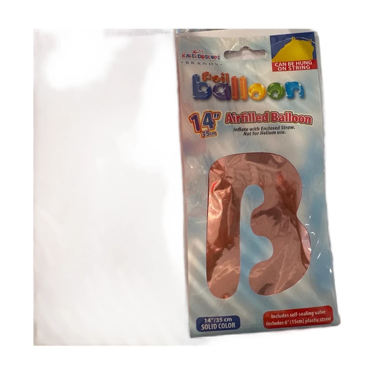 14” Foil Balloon Rose Gold Letter B