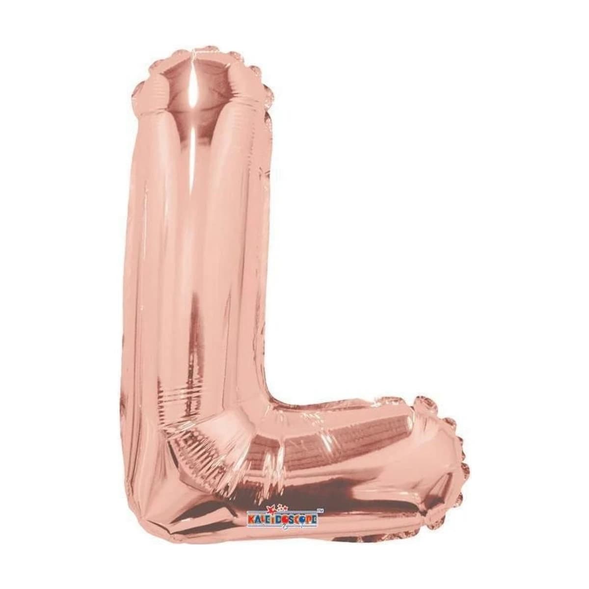 14" Foil Balloon - Rose Gold Letter L, Air-Filled