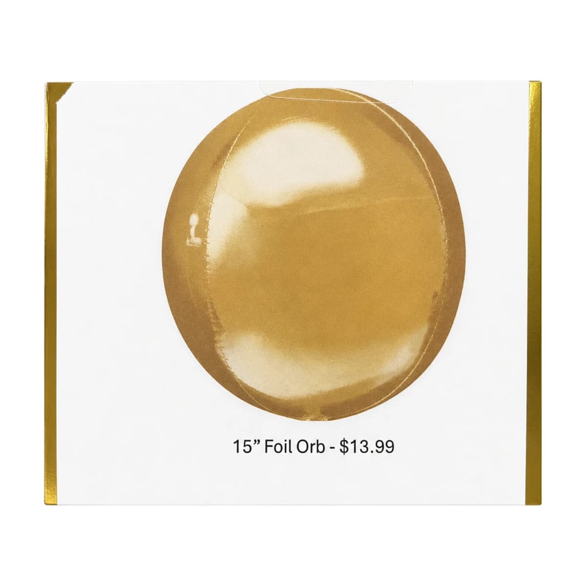 15" Orbz Balloon Gold