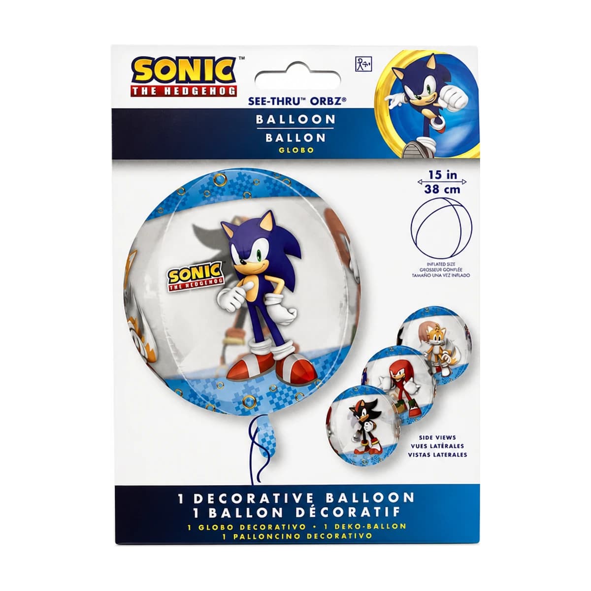 15" Orbz Balloon - Sonic
