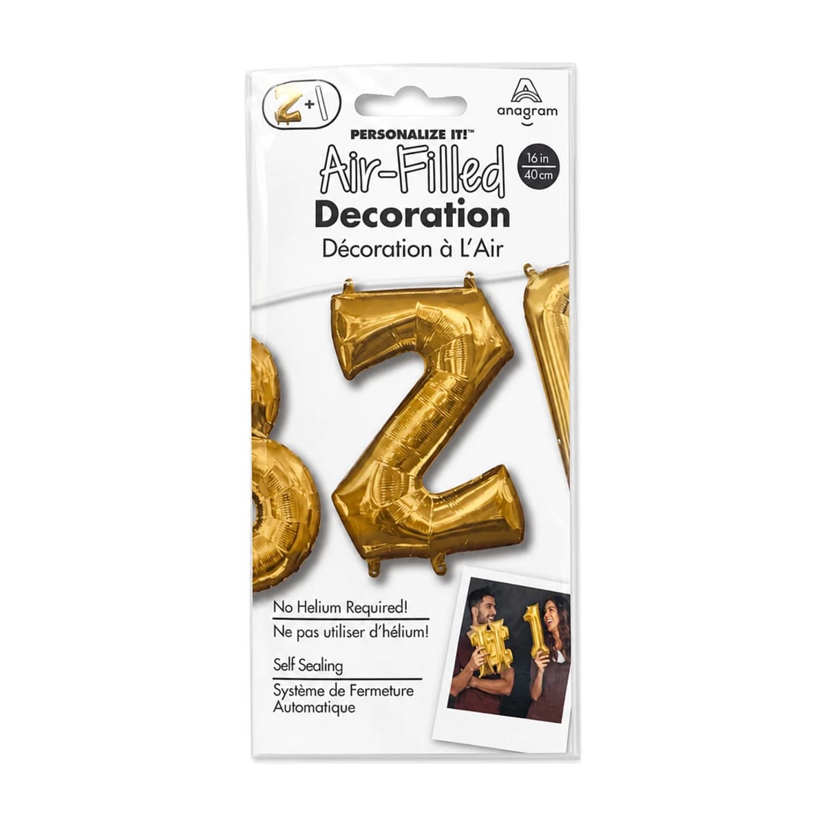 16” Foil Balloon Gold Letter Z