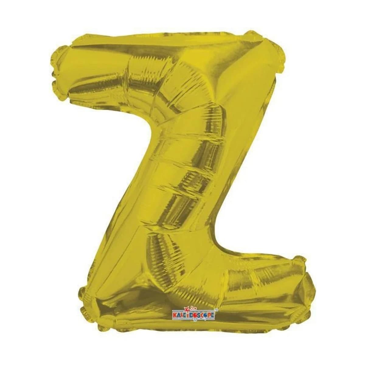 16" Foil Balloon - Gold Letter Z, Air-Filled