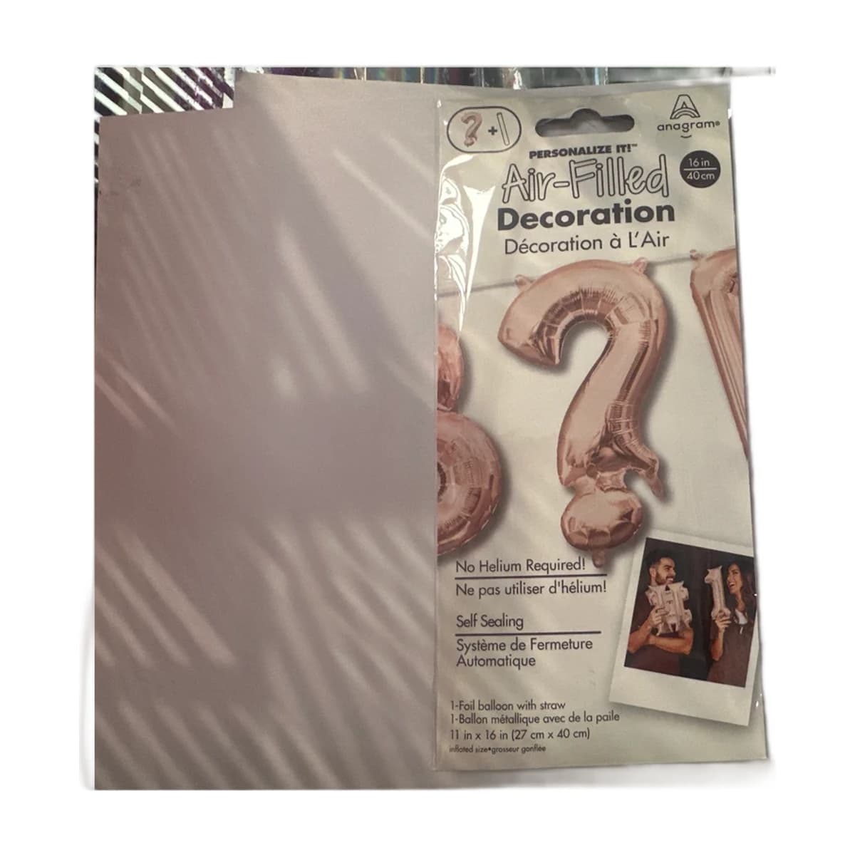 16” Foil Balloon Rose Gold “?”