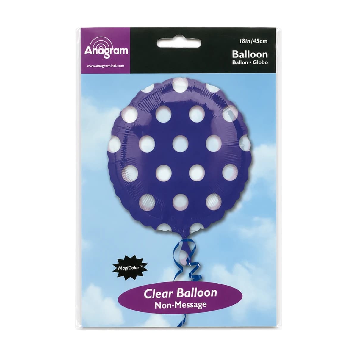 18” Blue Clear Balloon